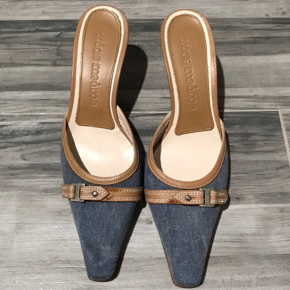 European Made Slip on Heels - Picture 1 of 6